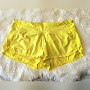 lululemon athletica Bright Yellow Women’s Running Shorts